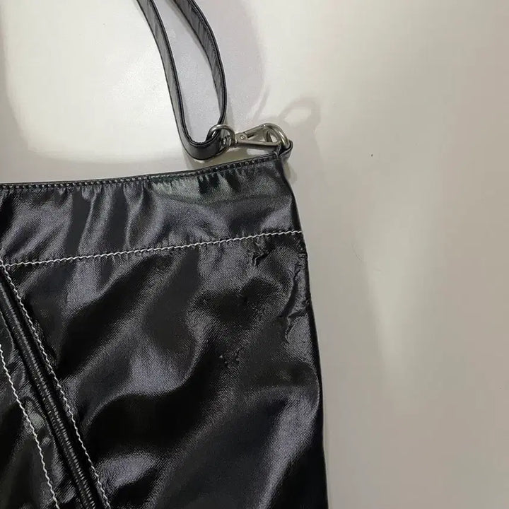 [BUNJANG] Matinkim Big Coating Tote Bag Black / 마뗑킴 빅 코팅 토트백 블랙 보부상 가방
