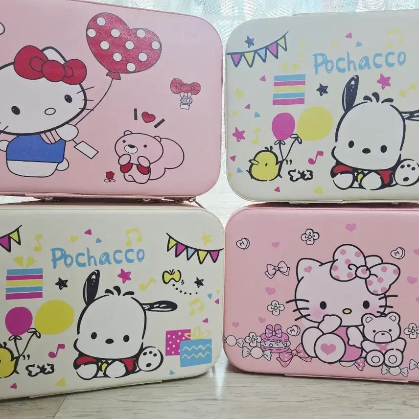 [BUNJANG] Sanrio Kitty Pochacco Ready Bag Makeup Box / 산리오 키티 포차코 레디백 메이크업박스