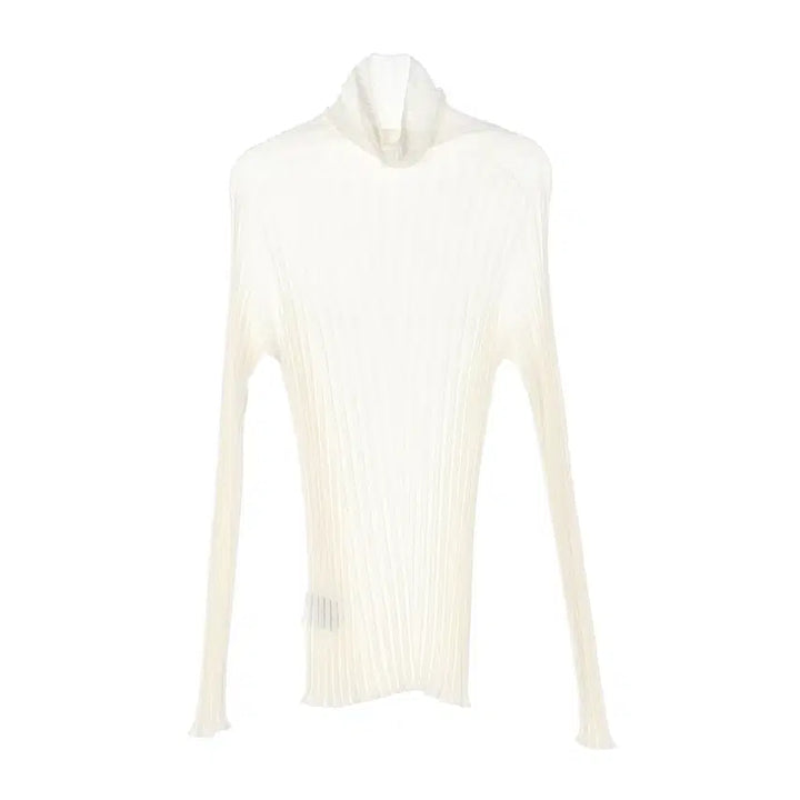 [BUNJANG] TIME 23FW Turtle Neck Rib Slim Knit Long Sleeve Top / 타임 23FW 터틀넥 리브 슬림 니트 긴팔 티셔츠 탑