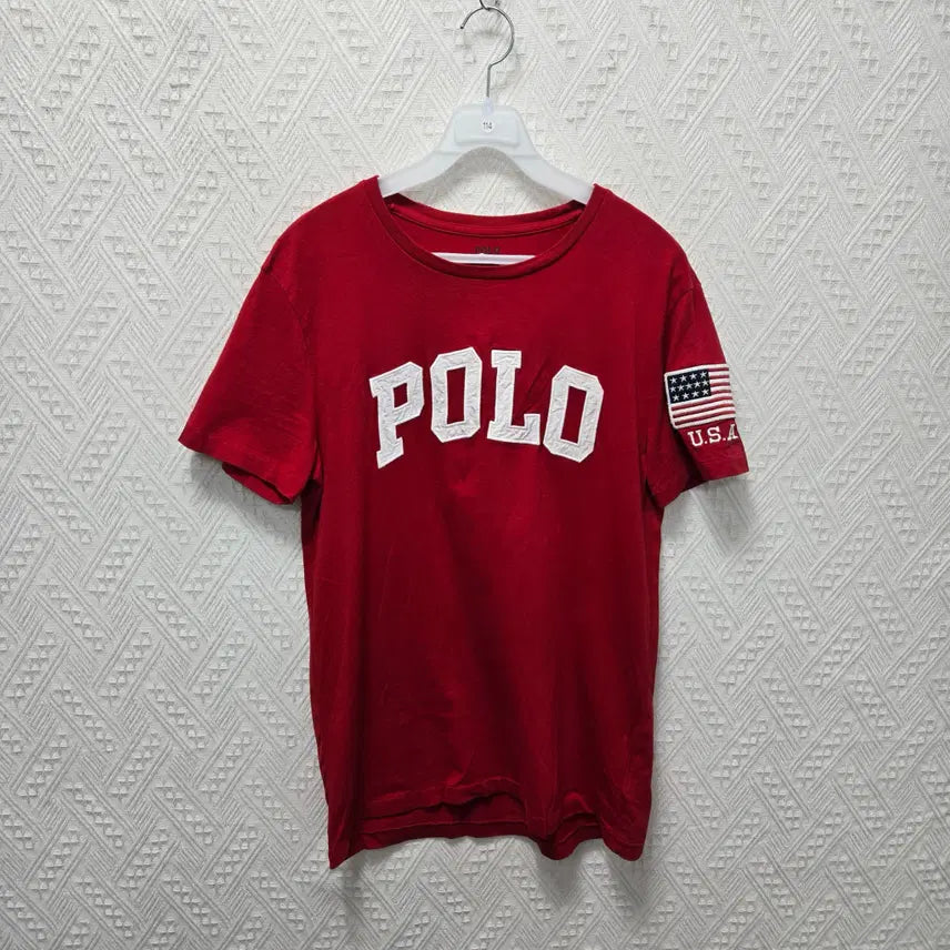 [BUNJANG] Polo Ralph Lauren Big Logo USA Patch T-Shirt / 타1147 폴로랄프로렌 빅로고 USA패치 반팔티 S