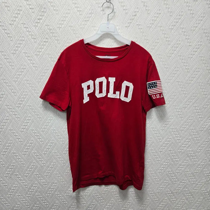 [BUNJANG] Polo Ralph Lauren Big Logo USA Patch T-Shirt / 타1147 폴로랄프로렌 빅로고 USA패치 반팔티 S