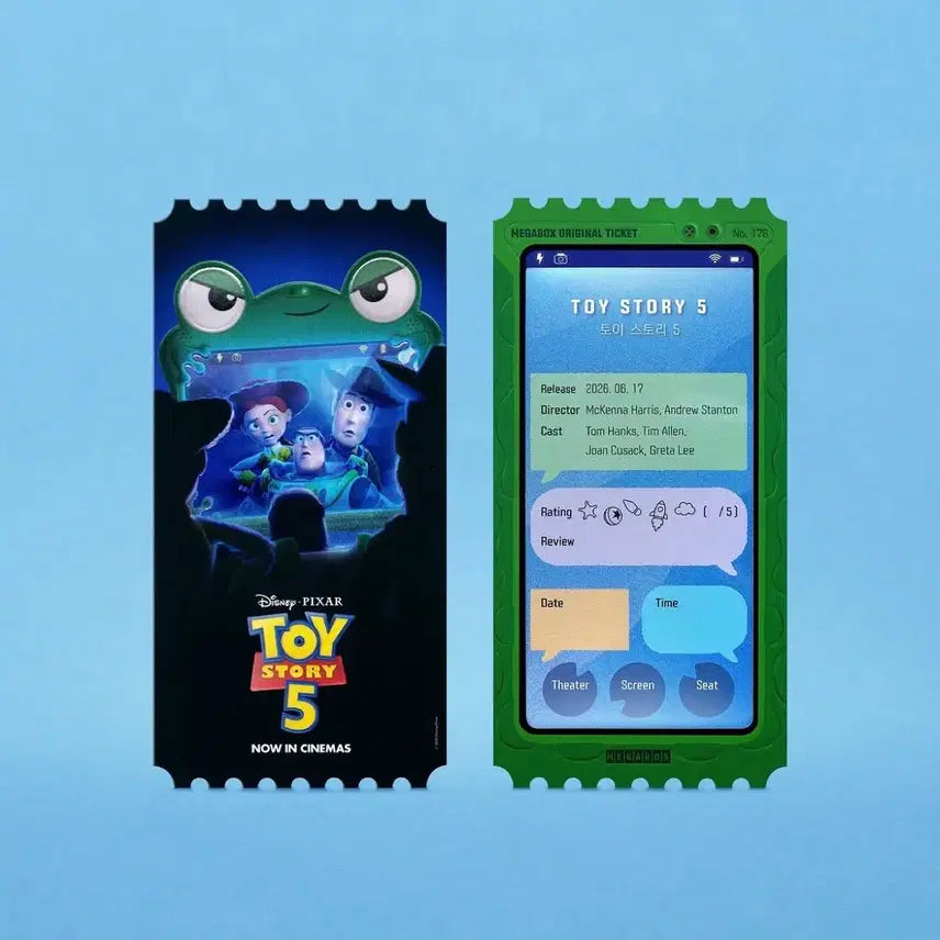 [BUNJANG] Toy Story 5 Megabox Original Ticket / 토이 스토리 5 메가박스 오리지널 티켓 (2주차 수령예정)