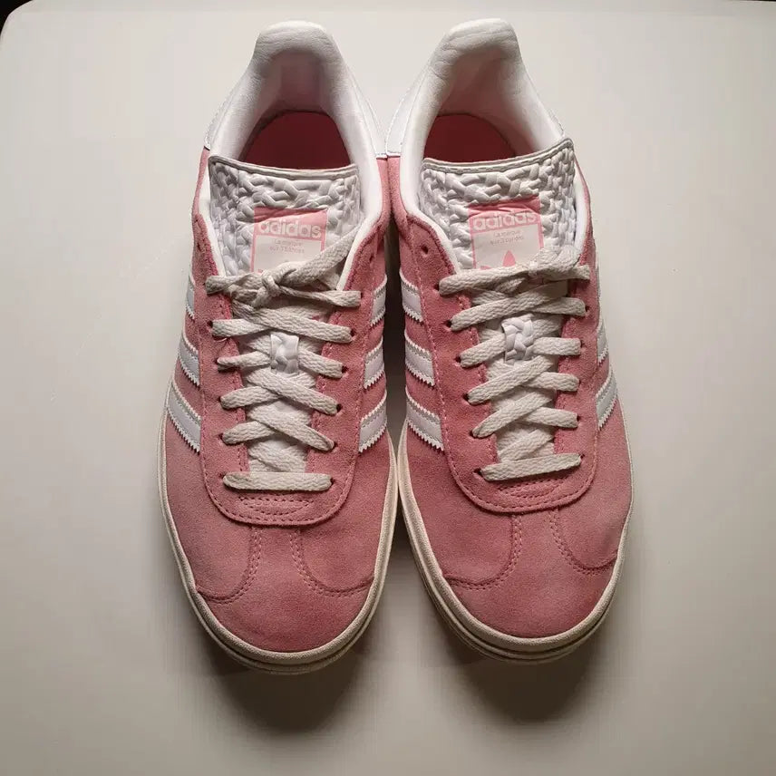 [BUNJANG] Adidas Gazelle Bold Pink Suede Sneakers (235) / 아디다스 가젤 볼드 핑크 스웨이드 235