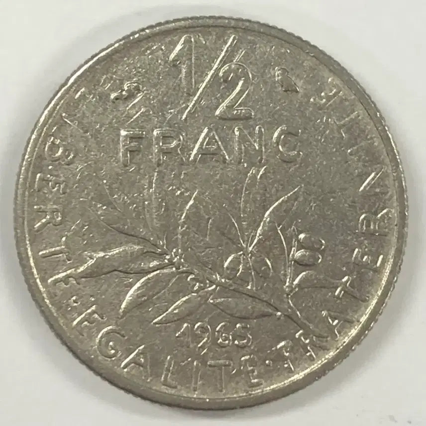 [BUNJANG] 1965 France Half Franc Coin / 1965년 프랑스 하프프랑 동전 S3982