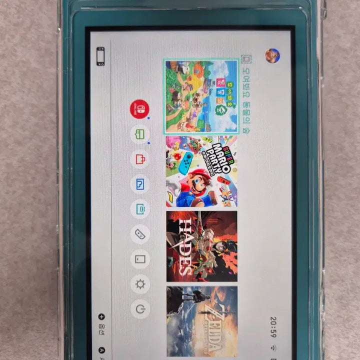 [BUNJANG] Nintendo Switch Lite Turquoise + Charger Full Box / 닌텐도 스위치 라이트 터콰이즈 + 충전기 풀박스