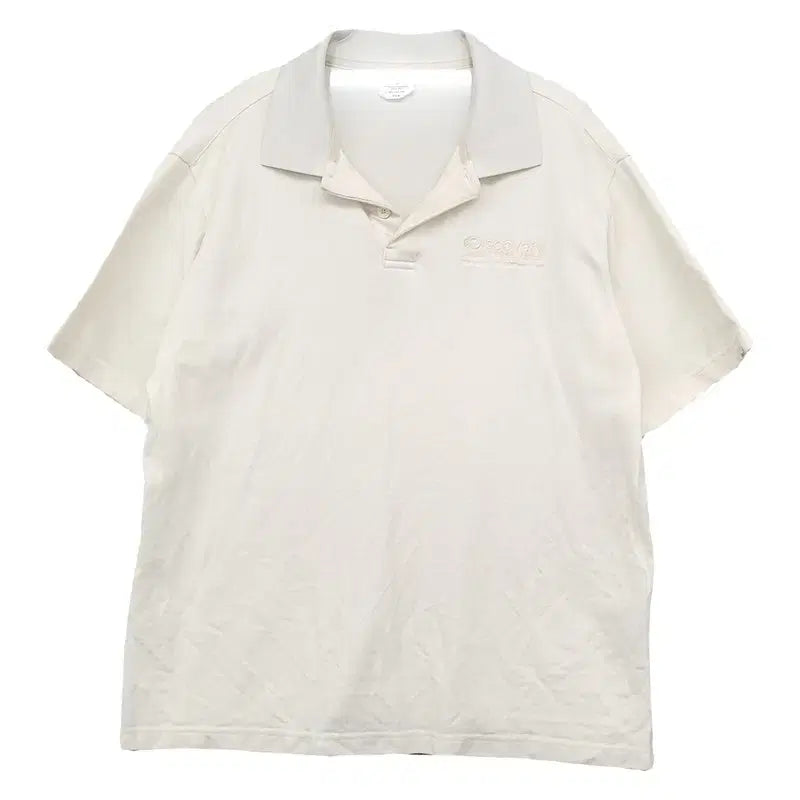 [BUNJANG] Discovery Expedition Cream Short Sleeve Polo T-shirt / 디스커버리 크림 반팔 카라티 95