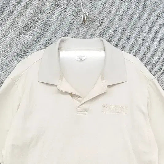 [BUNJANG] Discovery Expedition Cream Short Sleeve Polo T-shirt / 디스커버리 크림 반팔 카라티 95