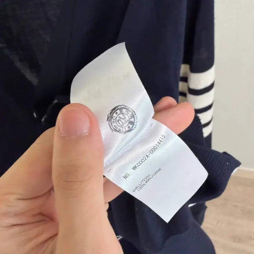 [BUNJANG] Thom Browne Diagonal Stripe Armband Cardigan Navy Size 4 / [4/정품] 톰브라운 사선완장 가디건 네이비