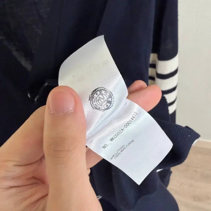 [BUNJANG] Thom Browne Diagonal Stripe Armband Cardigan Navy Size 4 / [4/정품] 톰브라운 사선완장 가디건 네이비