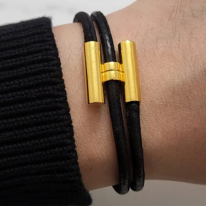 [BUNJANG] Hermes Tunis Tressee Gold Plated Bracelet Unisex / 에르메스 투니스 트레쎄 금장 팔찌 남여공용 남자 남성 여성 여자 브레이슬