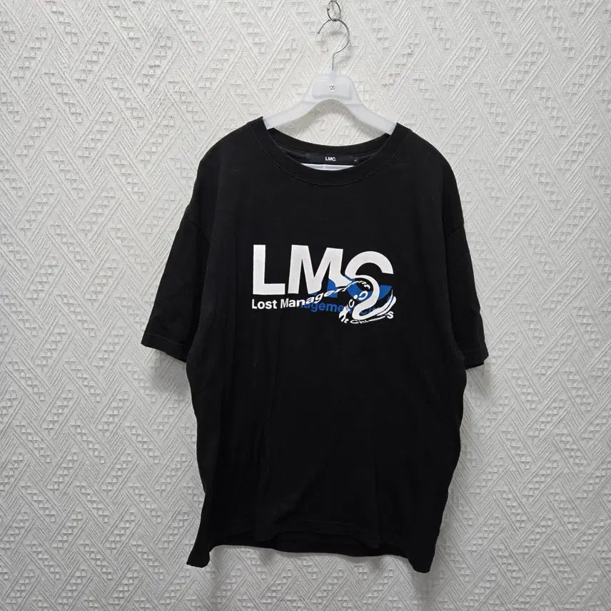 [BUNJANG] LWC Wave Big Logo Short Sleeve T-Shirt (L) / 타120 LWC 웨이브 빅로고 반팔티 L
