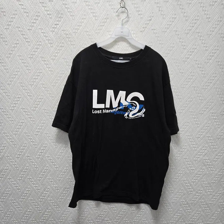 [BUNJANG] LWC Wave Big Logo Short Sleeve T-Shirt (L) / 타120 LWC 웨이브 빅로고 반팔티 L