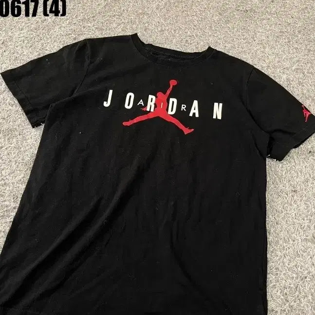 [BUNJANG] Nike Air Jordan Short Sleeve T-Shirt Black XL / 나이키 에어조던 반팔티 블랙 XL 0617