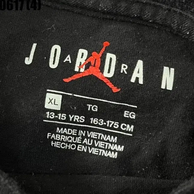 [BUNJANG] Nike Air Jordan Short Sleeve T-Shirt Black XL / 나이키 에어조던 반팔티 블랙 XL 0617