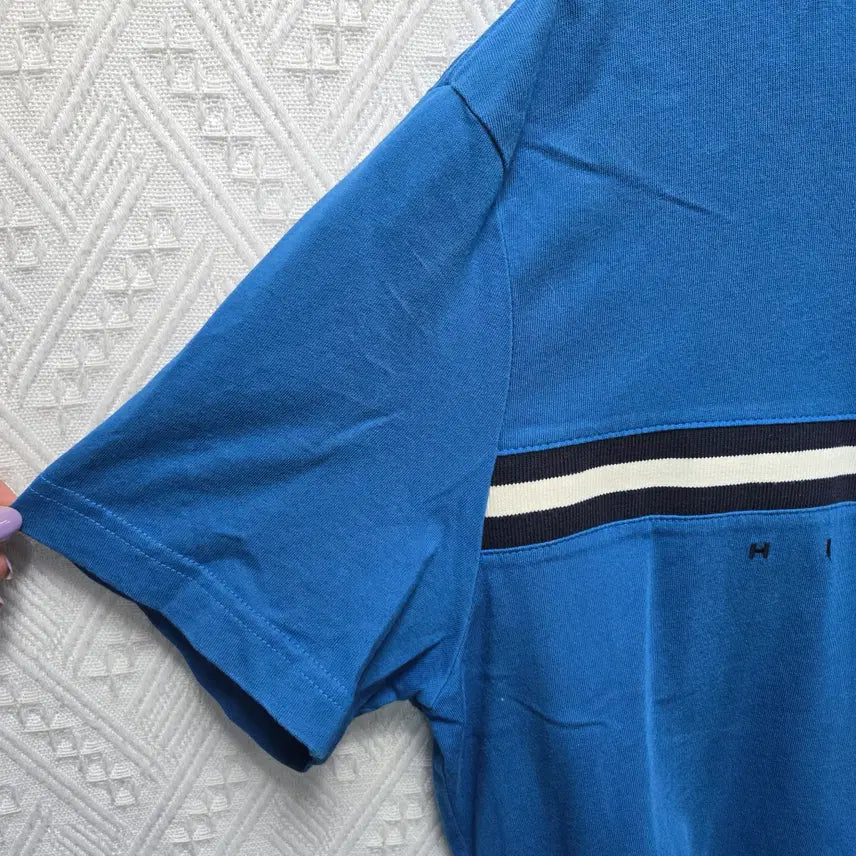 [BUNJANG] Tommy Hilfiger Flag Logo Short Sleeve T-Shirt (L) / 타123 타미힐피거 플래그 로고 반팔티 L