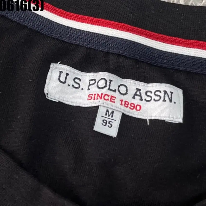 [BUNJANG] EARTH POLO Long Sleeve T-Shirt Black / 어스 폴로 긴팔티 검정95 0616