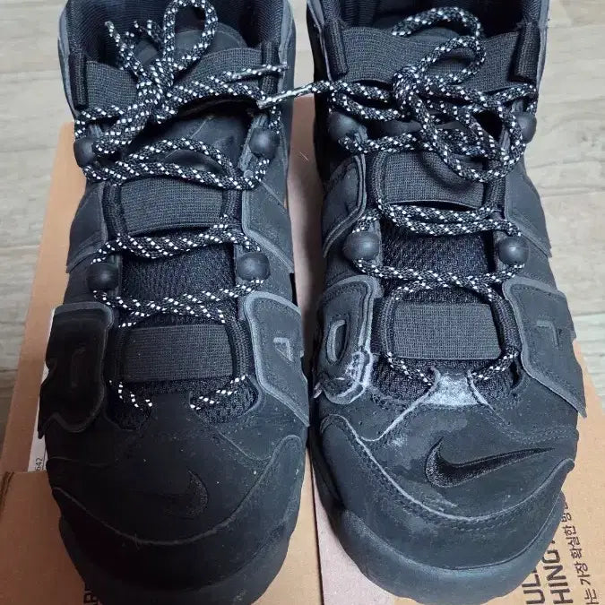 [BUNJANG] Nike Air More Uptempo Triple Black (270) / 나이키 업템포 트리플블랙(270)