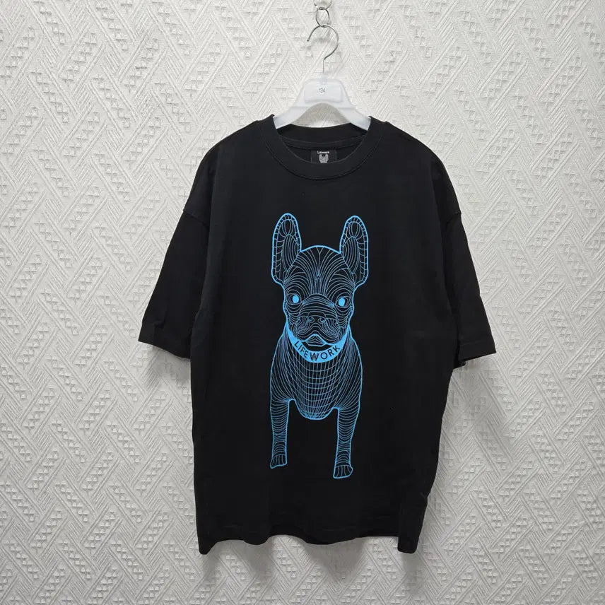 [BUNJANG] Life Work Big Raw Duck Short Sleeve T-shirt Size S / 타124 라이프워크 빅라독 반팔티 S