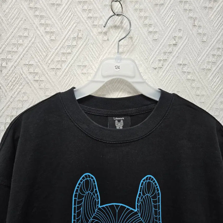 [BUNJANG] Life Work Big Raw Duck Short Sleeve T-shirt Size S / 타124 라이프워크 빅라독 반팔티 S