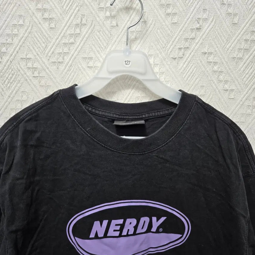 [BUNJANG] NERDY Cotton Short-Sleeve T-Shirt / 타127 널디 반팔