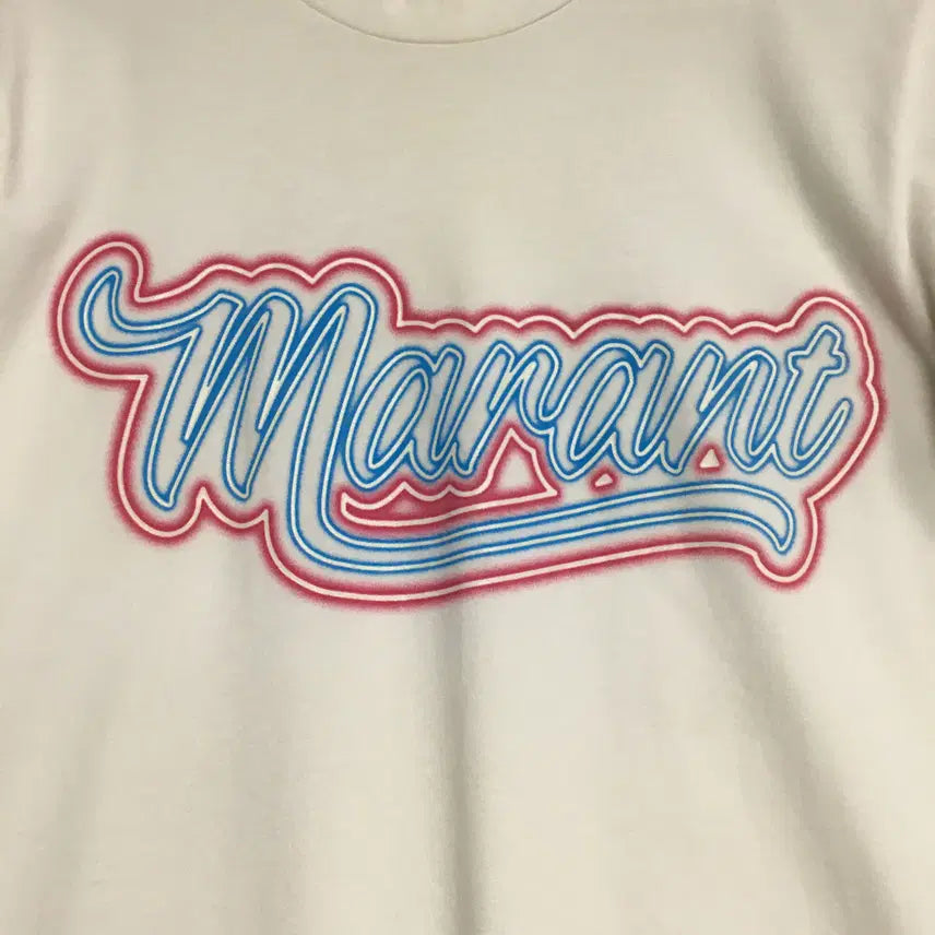 [BUNJANG] Isabel Marant Etoile Logo Short Sleeve T-Shirt XS / 이자벨마랑 에뚜왈 정품 로고 반팔 티셔츠 xs