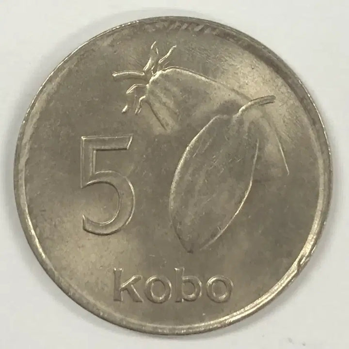 [BUNJANG] 1976 Nigeria 5 Kobo Coin / 1976년 나이지리아 5코보 동전 S3983