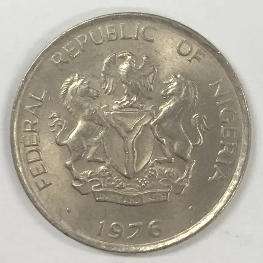 [BUNJANG] 1976 Nigeria 5 Kobo Coin / 1976년 나이지리아 5코보 동전 S3983