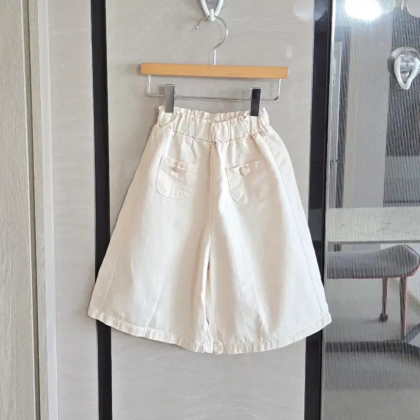 [BUNJANG] Ivory Wide Leg Pants - Size 100 / 아이보리 와이드바지 100