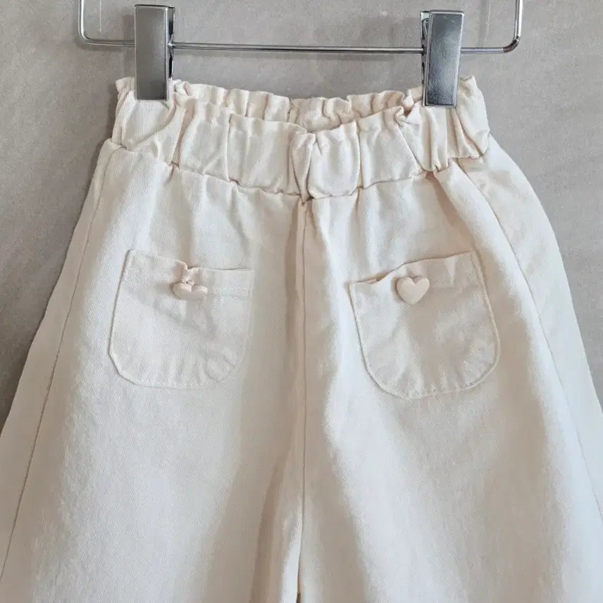 [BUNJANG] Ivory Wide Leg Pants - Size 100 / 아이보리 와이드바지 100