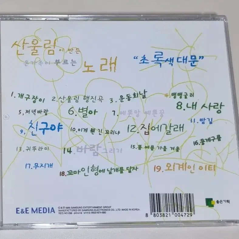 [BUNJANG] Sanullim  - The Green Door (Opened CD) / 산울림 - 초록색 대문 (개봉 CD)
