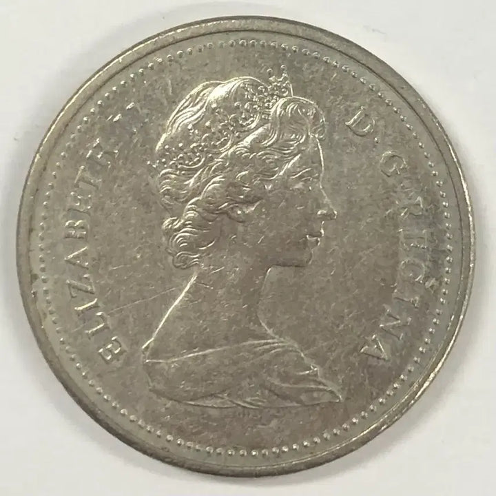 [BUNJANG] 1985 Canada 5 Cent Coin / 1985년 캐나다 5센트 동전 S3984