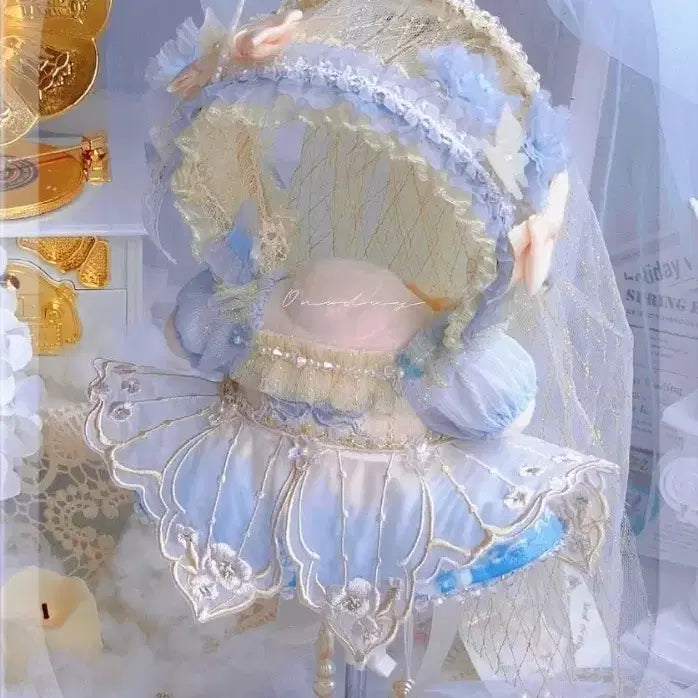 [BUNJANG] 20cm Un 속성 Butterfly Dress and Shoes Set / 20cm 무속성 솜인형 옷 떠다니는 세계의 나비