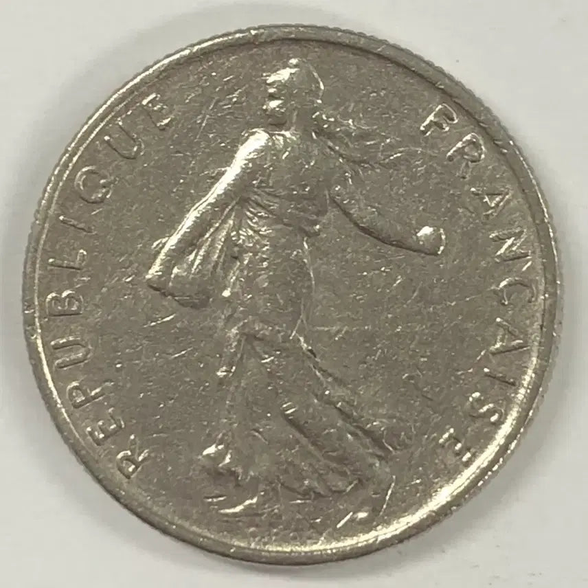[BUNJANG] 1965 French Half Franc Coin / 1965년 프랑스 하프프랑 동전 S3985