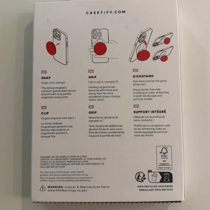 [BUNJANG] Casetify Evangelion GripTok Stand / 케이스티파이 에반게리온 그립톡 스탠드 새상품