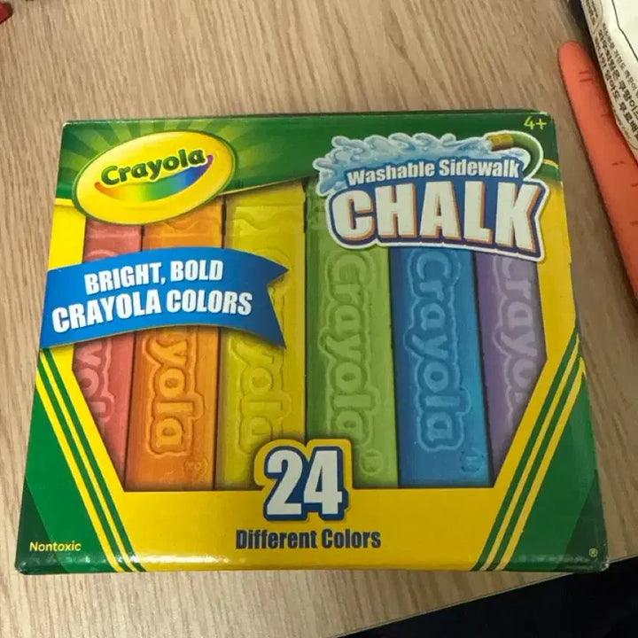 [BUNJANG] Crayola Washable Sidewalk Chalk - 24 Colors / 크레욜라 워셔블 사이드워크 칠판 분필 24색