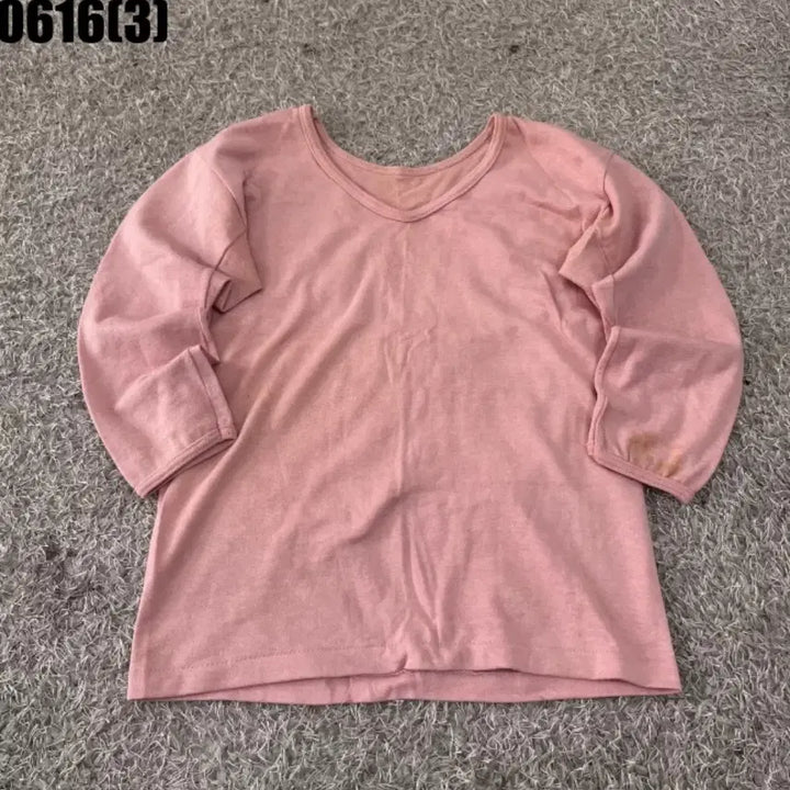 [BUNJANG] Pink Long Sleeve T-Shirt / 분홍색 긴팔 티셔츠 0616