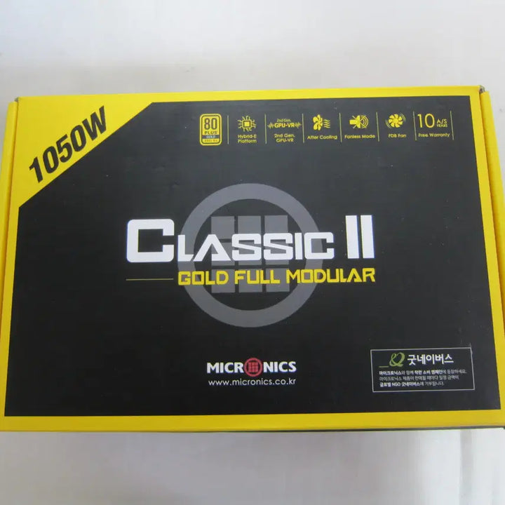 [BUNJANG] Micronics Classic II 1050W 80 PLUS Gold Full Modular Power Supply / 마이크로닉스 Classic II 1050W (AS 2030년 12월)