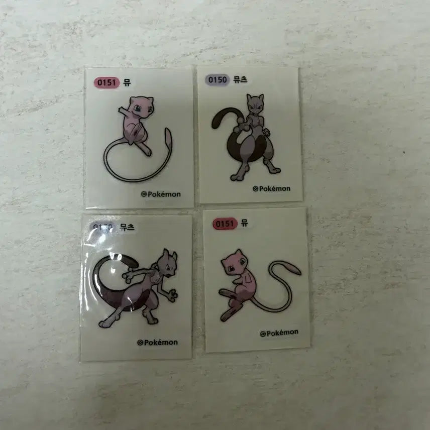 [BUNJANG] Pokemon Stickers Season 2 Mew &amp; Mewtwo Bundle Set / 포켓몬 띠부씰 시즌2 뮤,뮤츠 세트 일괄 판매