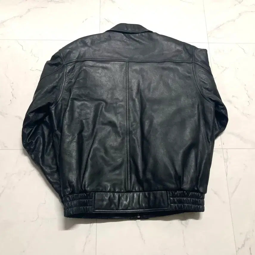 [BUNJANG] Vintage 90s Korean-Made A2 Lambskin Leather Bomber Jacket (XL-XXL) / (거의 새것)90s A2 양가죽 레더 봄버 자켓 105-110