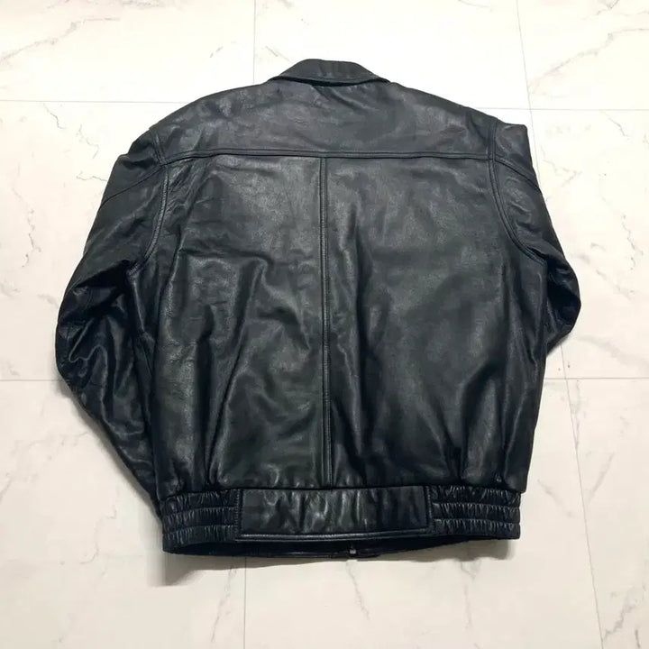 [BUNJANG] Vintage 90s Korean-Made A2 Lambskin Leather Bomber Jacket (XL-XXL) / (거의 새것)90s A2 양가죽 레더 봄버 자켓 105-110