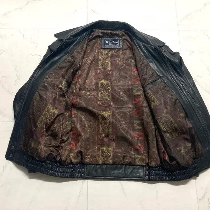 [BUNJANG] Vintage 90s Korean-Made A2 Lambskin Leather Bomber Jacket (XL-XXL) / (거의 새것)90s A2 양가죽 레더 봄버 자켓 105-110