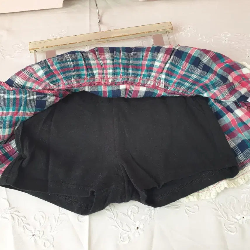 [BUNJANG] Check Flare Skirt / 100 체크 플레어 스커트