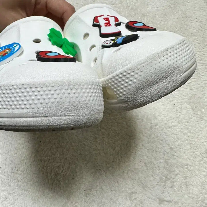 [BUNJANG] Crocs White Set Size 190 / 크록스 흰색  세트 190