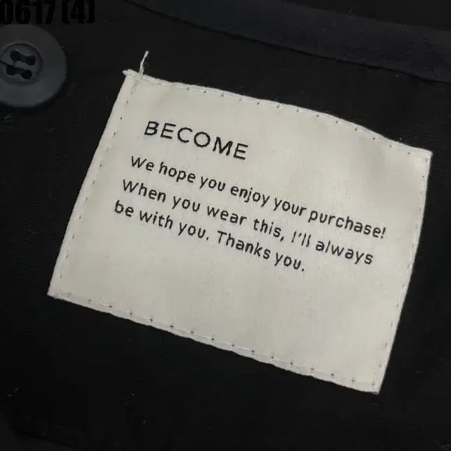 [BUNJANG] BECOME Black Field Jacket / BECOME 블랙 야상 사파리 점퍼 0617