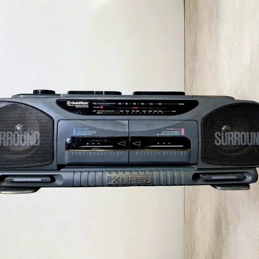 [BUNJANG] Goldstar Surround XBRS Cassette Radio / 골드스타 서라운드 XBRS 카세트 라디오