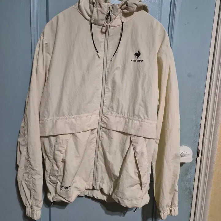 [BUNJANG] Le Coq Sportif Numero 1 Essential Jacket Cream Size 85 / 르꼬끄 누메로원 에센셜 자켓 (크림 컬러/85사이즈)