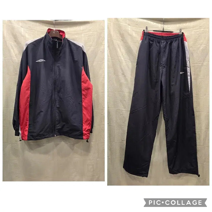 [BUNJANG] Umbro Old School Navy/Red Training Set Size 105 / 엄브로 올드스쿨 네이비/레드 트레이닝 세트 105