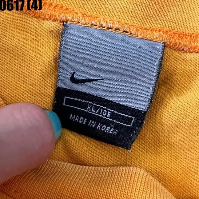 [BUNJANG] Nike Big Swoosh T-Shirt Orange XL / 나이키 반팔티 XL 0617
