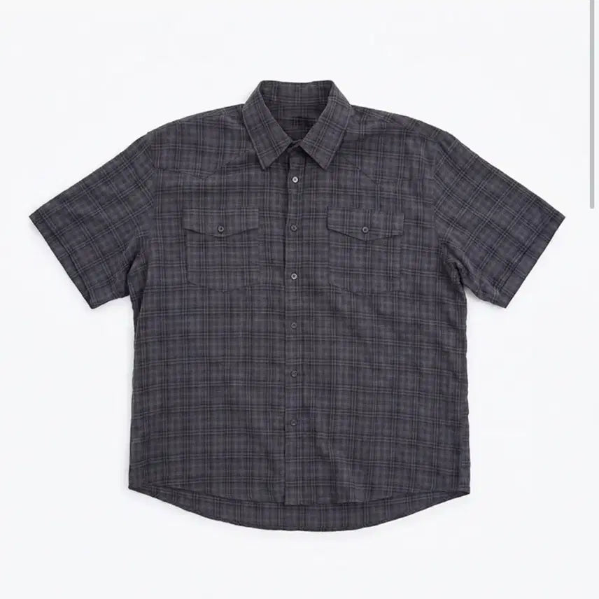 [BUNJANG] Herity Vintage Check Shirts Navy / (1회착용) herity Vintage Check Shirts_Navy