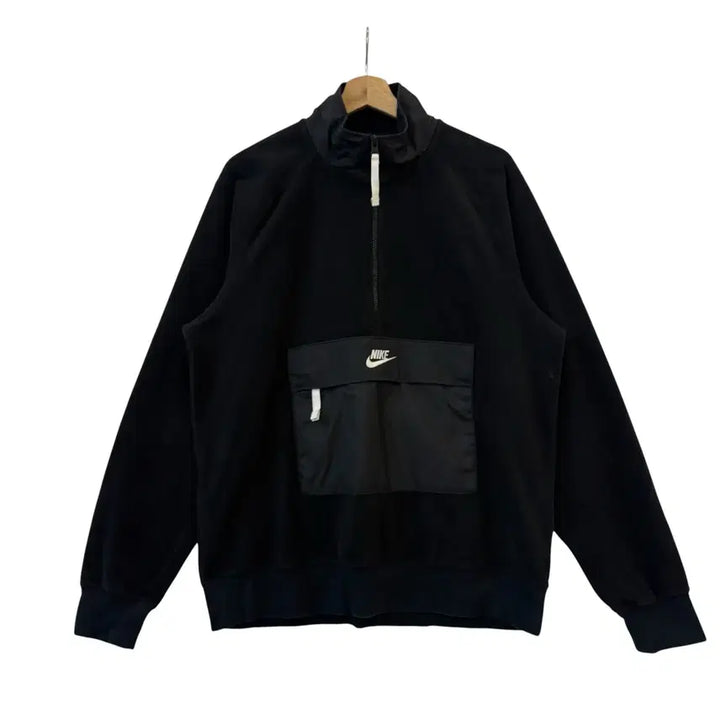 [BUNJANG] Nike Half-Zip Fleece Top Black M / 나이키 하프집 후리스 탑 블랙 M 정품